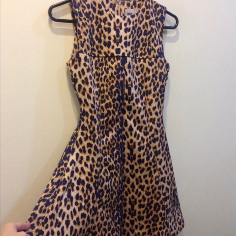 ASOS LEOPARD PRINT SKATER DRESS - Picture 2 of 4